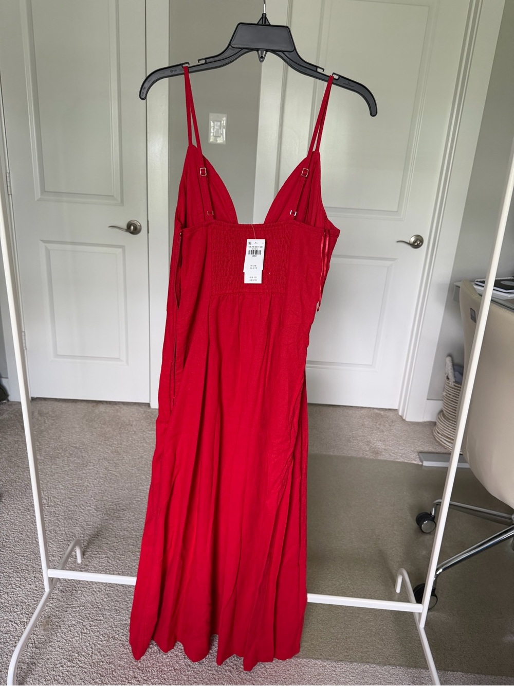 Linen maxi dress with bead detail - Abercrombie - Picture 2 of 2
